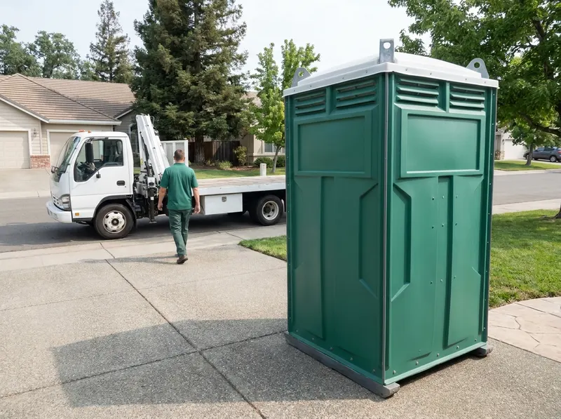 Crane-Liftable Portable Restrooms in Fair Oaks, CA